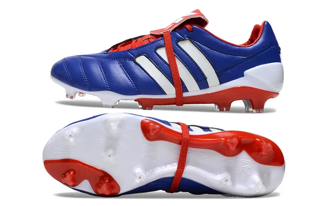 Adidas Copa Mundial Azul Branco Vermelho Firm-Ground Sapatos de Futebol 20
