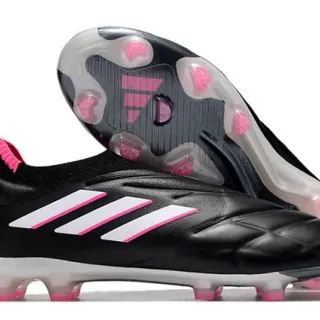 Adidas Copa Pure Full Knit FG 黑色 白色 粉色 钉地足球鞋