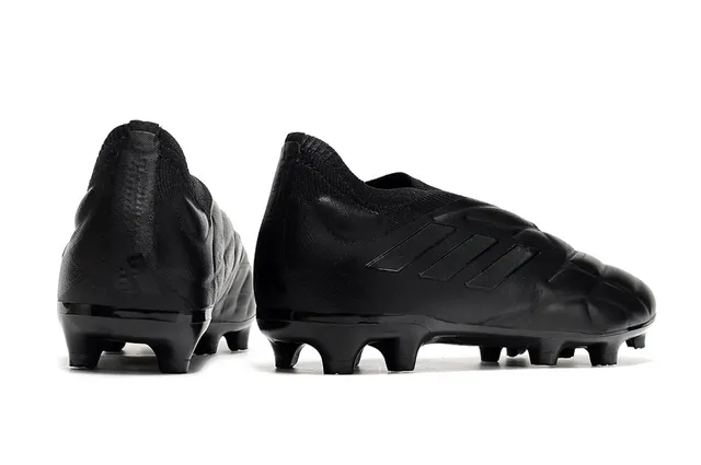 Adidas Copa Pure Full Knit FG Preto Branco Rosa Campo firme Sapatos de futebol 8