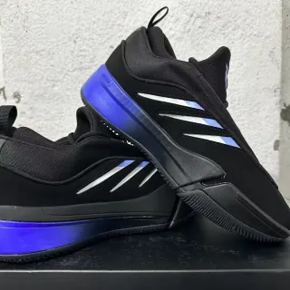 Adidas Dame 9 Black and Electric Blue Basketball Shoes