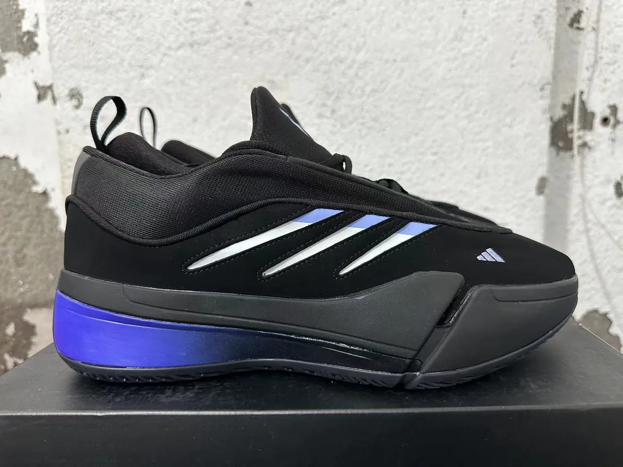 Adidas Dame 9 Black and Electric Blue Basketball Shoes 5