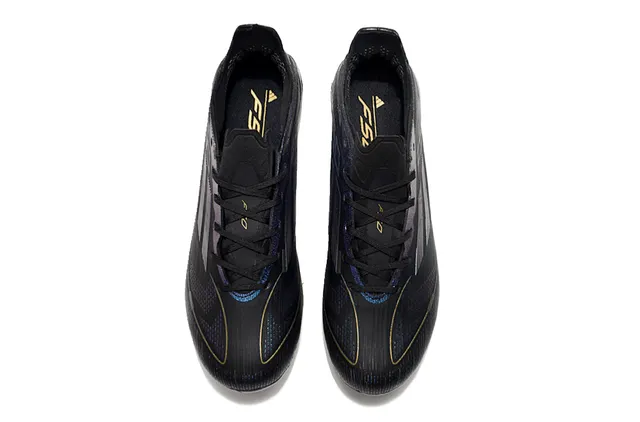 Adidas F50 Noir et Bleu Iridescent Firm-Ground Chaussures de football 2