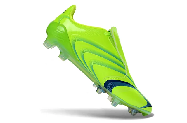 Adidas F50 Verde Lima Onda Azul Sapatos de Futebol para Gramado Firme 2