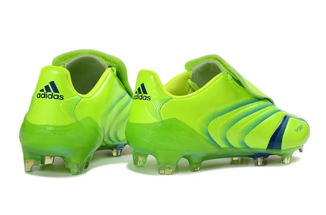 Adidas F50 Verde Lima Onda Azul Sapatos de Futebol para Gramado Firme 5