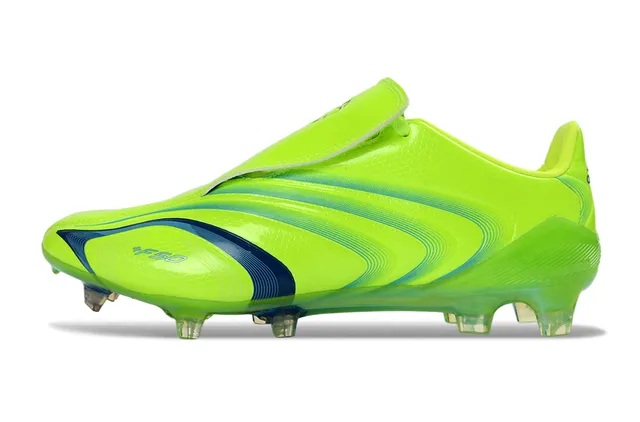 Adidas F50 Verde Lima Onda Azul Sapatos de Futebol para Gramado Firme 7