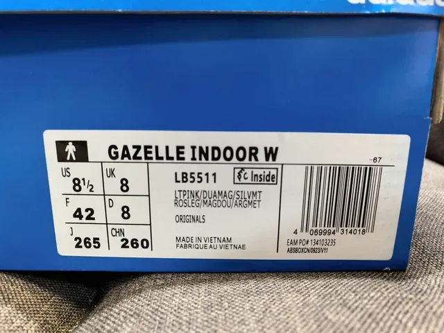 Adidas Gazelle Sneakers Lifestyle en daim rose à pois 2