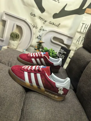 Adidas Gazelle लाल সুয়েড লাইফস্টাইল স্নিকার 7