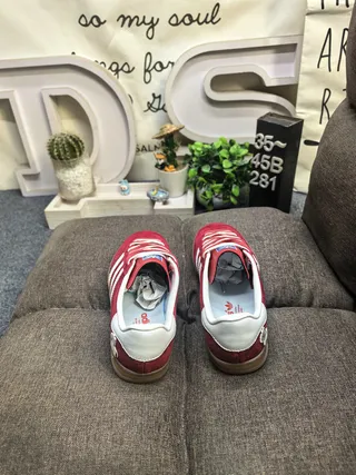 Adidas Gazelle लाल সুয়েড লাইফস্টাইল স্নিকার 8