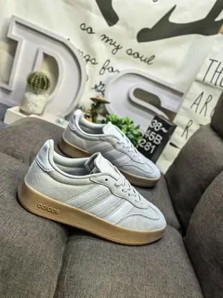 Adidas Gris Beige Zapatillas Lifestyle de Ante de Bajo 9