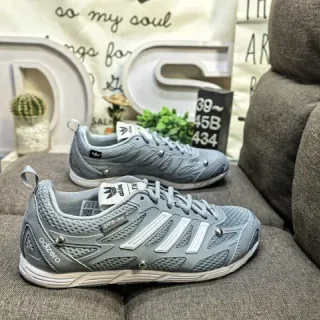 Adidas 灰白 网面鞋面 合成覆盖 生活方式运动鞋