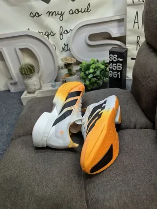 Adidas Lightstrike Pro Orange and Cream Running Shoes 6