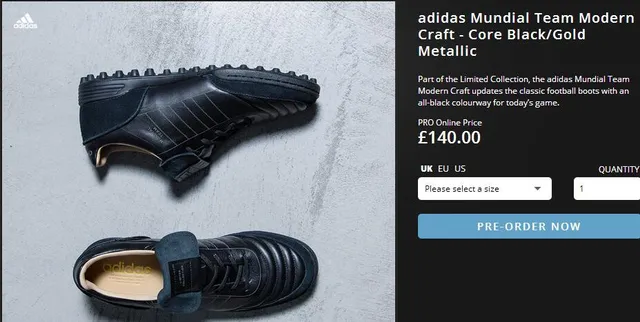 Adidas Mundial Team সাদা এবং ধূসর সোনালী ঘাস ফুটবল জুতা 2