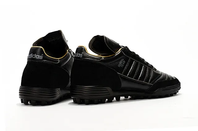 Adidas Mundial Team সাদা এবং ধূসর সোনালী ঘাস ফুটবল জুতা 12