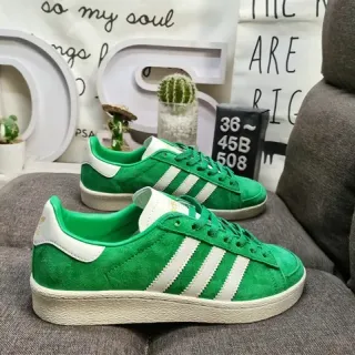 Adidas Originals Campus أحذية رياضية خضراء من الديم لايف ستايل