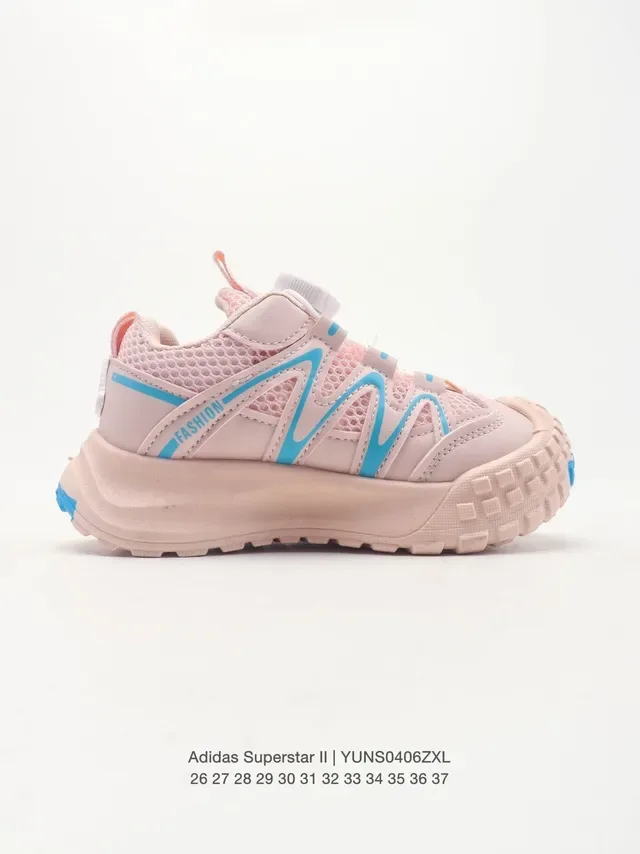 Adidas Tênis Lifestyle Rosa Azul Sem Cadarços Fechamento Dial Boa Sobrecapas Sintéticas Onduladas 23