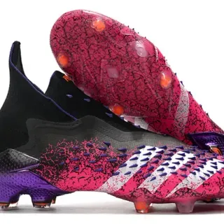 Adidas Predator Accuracy Crackle Pink Black Purple Firm-Ground Zapatos de fútbol