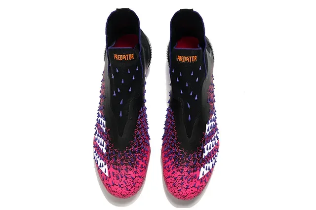 Adidas Predator Accuracy Crackle Pink Black Purple Firm-Ground 足球鞋 2