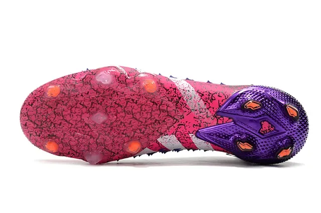 Adidas Predator Accuracy Crackle Pink Black Purple Firm-Ground 足球鞋 6