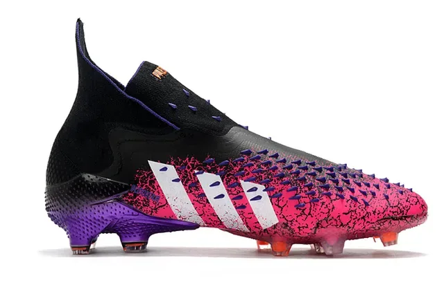 Adidas Predator Accuracy Crackle Pink Black Purple Firm-Ground 足球鞋 7