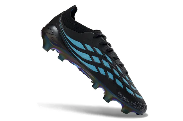 Adidas Predator Sapatos de Futebol Preto Iridescente para Campo Firme 2