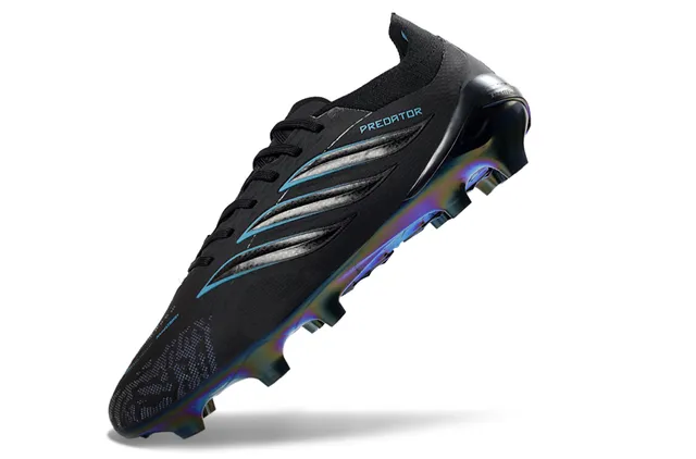 Adidas Predator Sapatos de Futebol Preto Iridescente para Campo Firme 3