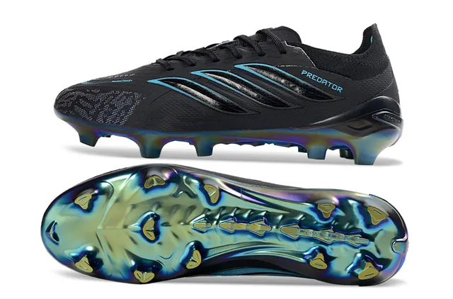 Adidas Predator Sapatos de Futebol Preto Iridescente para Campo Firme 6