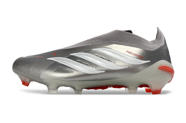 Adidas Predator Argent métallique Orange Firm-Ground Chaussures de football 17