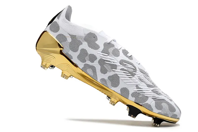 Adidas Predator Blanc Or Métallique Firm-Ground Chaussures de football 2