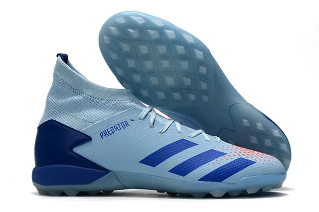 Adidas Vermelho Preto Alto Corte Colar Ajuste de Meia Sistema de Cadarço Assimétrico Gramado Sapatos de Futebol 6