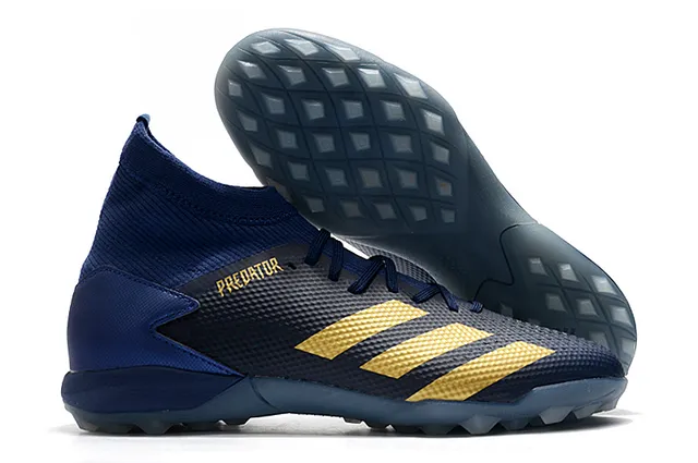 Adidas Vermelho Preto Alto Corte Colar Ajuste de Meia Sistema de Cadarço Assimétrico Gramado Sapatos de Futebol 9