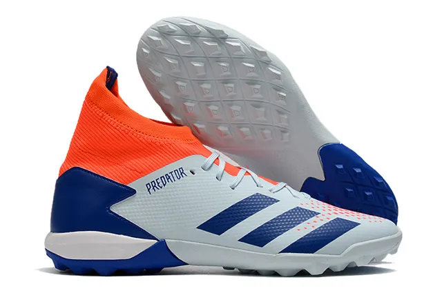 Adidas Vermelho Preto Alto Corte Colar Ajuste de Meia Sistema de Cadarço Assimétrico Gramado Sapatos de Futebol 20