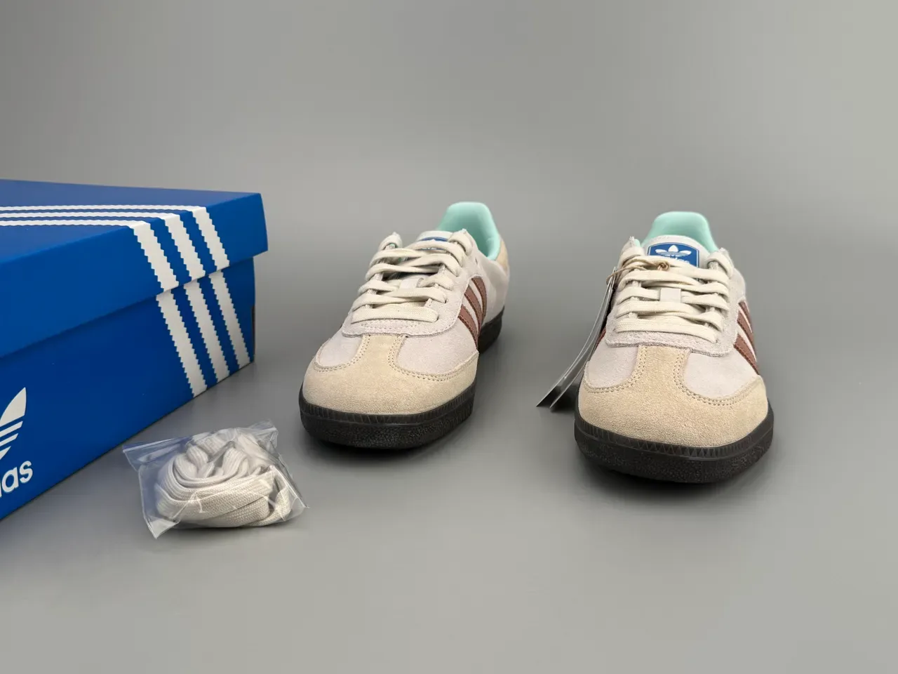 Adidas Samba Beige Marrón Menta Zapatillas Lifestyle 3