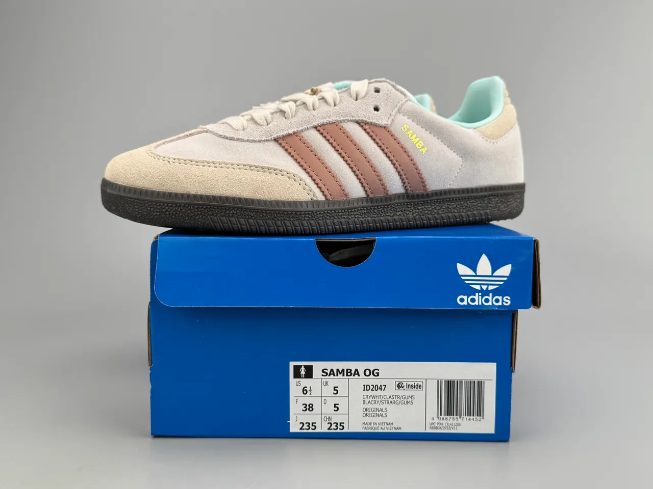 Adidas Samba Beige Marrón Menta Zapatillas Lifestyle 4