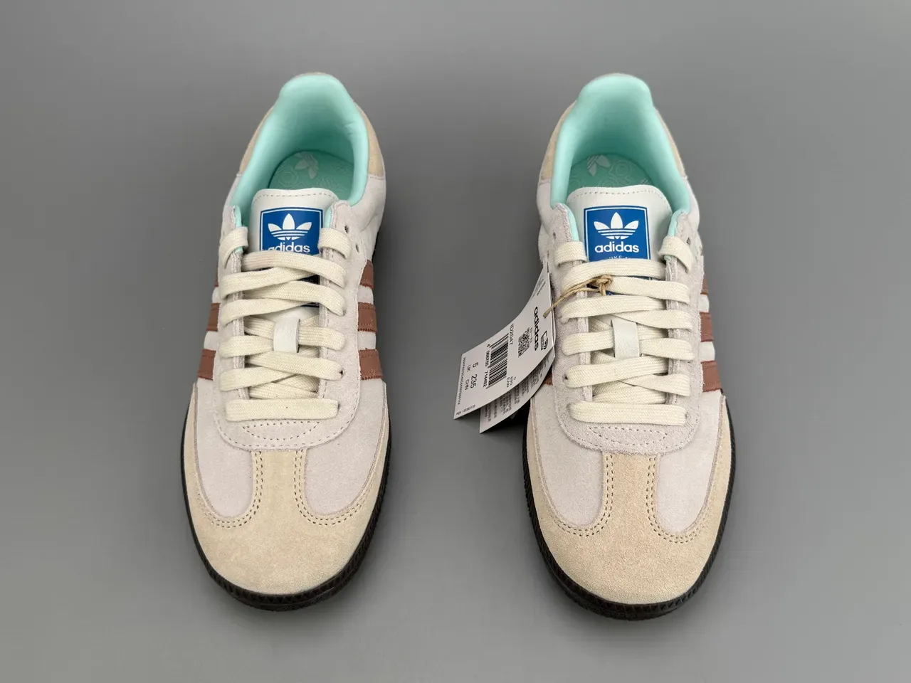 Adidas Samba Beige Marrón Menta Zapatillas Lifestyle 9