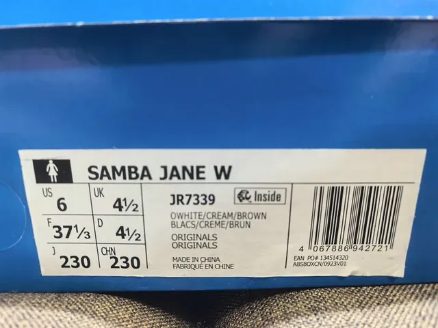 Adidas Samba Off-White e Preto Lifestyle Sneakers 12