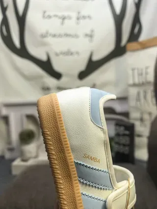 Adidas Samba Off-White e Preto Lifestyle Sneakers 13
