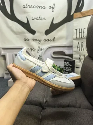 Adidas Samba Off-White e Preto Lifestyle Sneakers 15
