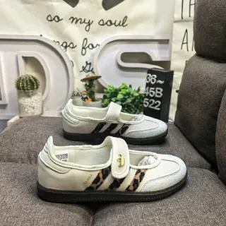 Adidas Samba Off-White حذاء سنيكرز للأسلوب الحياتي بطباعة الفهد
