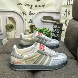 Adidas Samba OG Beige Gray Red حذاء أسلوب حياة