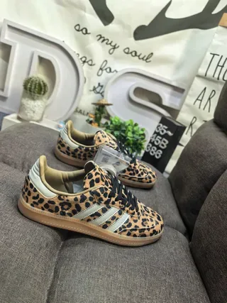 Adidas Samba OG Leopard-Print Lifestyle Sneakers 9