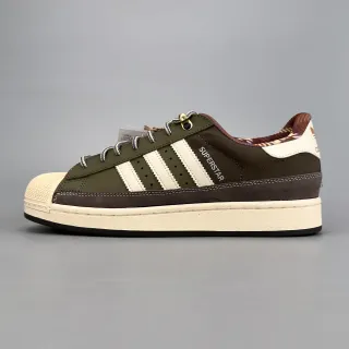 Adidas Superstar Army Green White Brown حذاء لايف ستايل سنيكرز