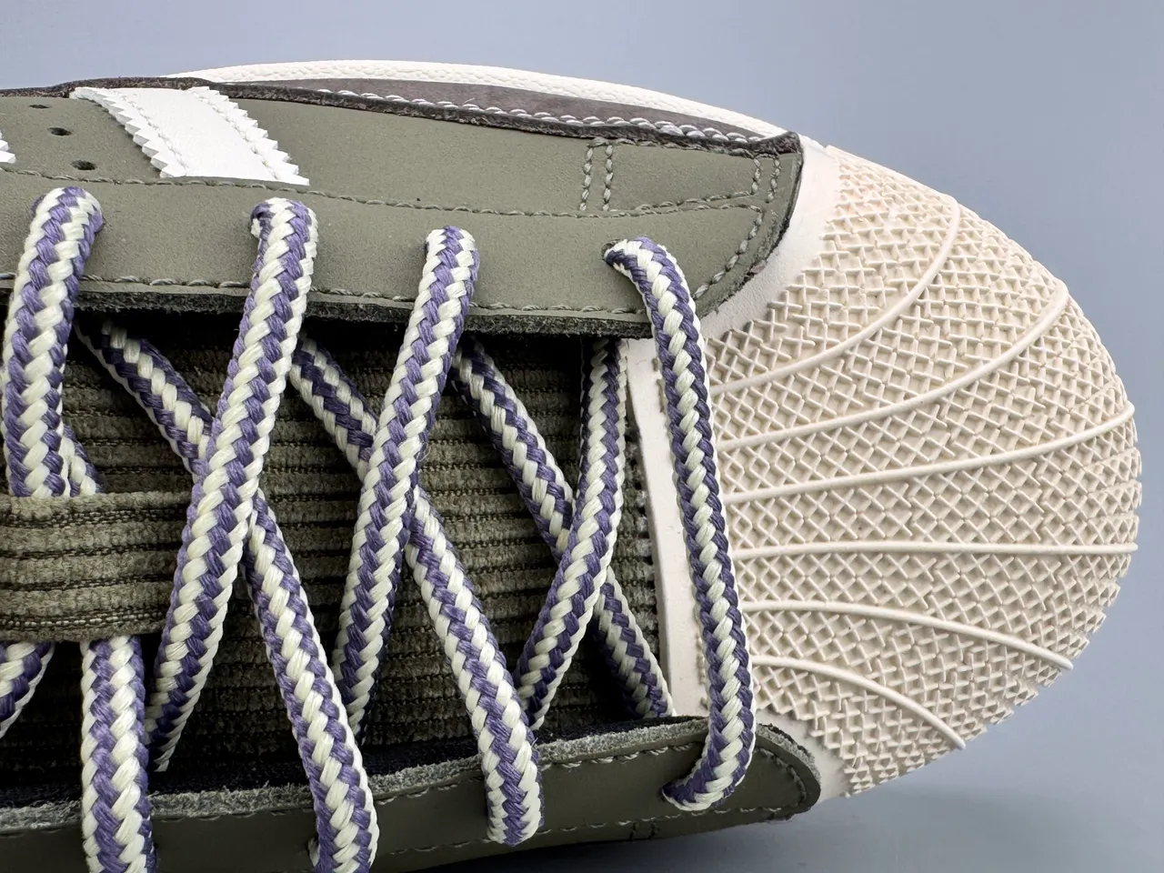 Adidas Superstar Army Green White Brown حذاء لايف ستايل سنيكرز 2