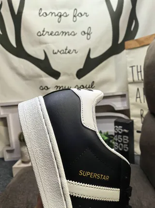 Adidas Superstar Negro y Blanco Lifestyle Sneakers 3