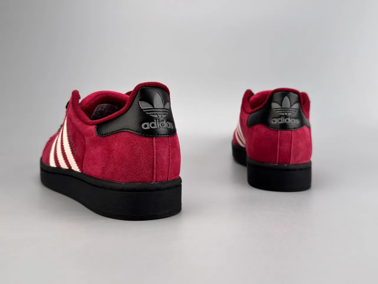 Adidas Superstar Tênis Lifestyle Camurça Borgonha Preto Shell Toe 4