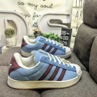 Adidas Superstar كوردوري أزرق ومارون حذاء لايف ستايل