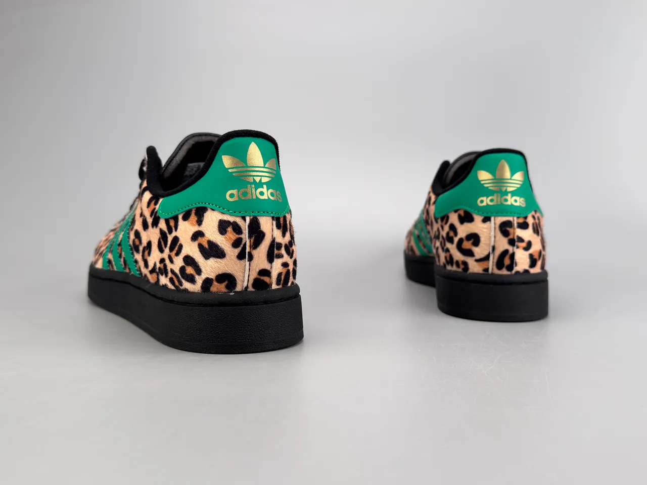 Adidas Superstar Baskets Lifestyle Imprimé Léopard Rayures Vertes 5
