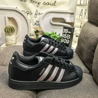 Adidas Superstar Messi Black Silver Pink Lifestyle Sneakers