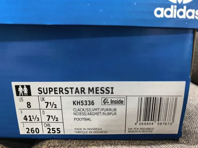Adidas Superstar Messi Black Silver Pink Lifestyle Sneakers 2