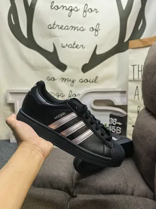 Adidas Superstar Messi Black Silver Pink Lifestyle Sneakers 5