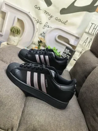 Adidas Superstar Messi Black Silver Pink Lifestyle Sneakers 7